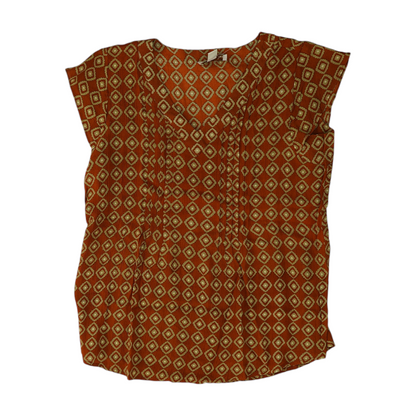 Rust Abstract Blouse