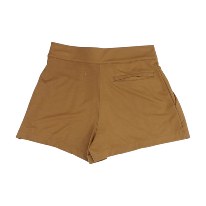 Brown Solid Chino Shorts