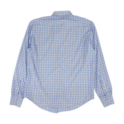 Blue Plaid Long Sleeve Button Down