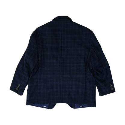 Navy Short Check Sport Coat