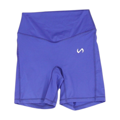 Purple Solid Active Shorts