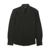 Black Solid Long Sleeve Button Down