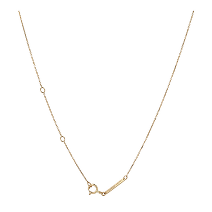 14K Yellow Gold Diamond Pendant Necklace