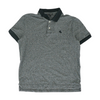 Gray Solid Short Sleeve Polo