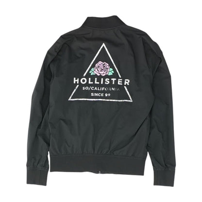 Black Solid Bomber Jacket