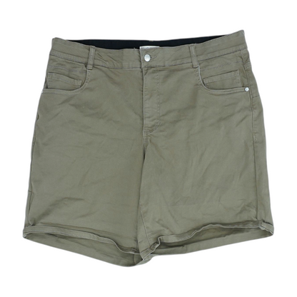 Olive Solid 5-Pocket Shorts