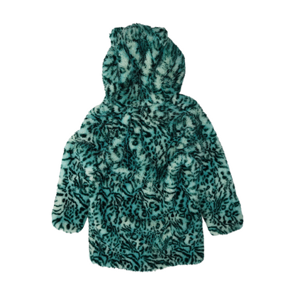 Blue Animal Print Coat