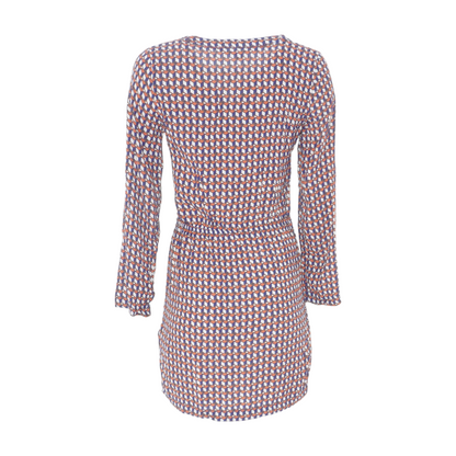 Navy Abstract Mini Dress
