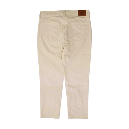 Cream Loose Jeans