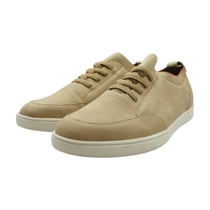 Beige Lace-Up Casual Shoes