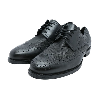 Black Leather Derby/oxford Dress Shoes