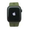44mm Series SE 2 Black Smartwatch Green Band S/M