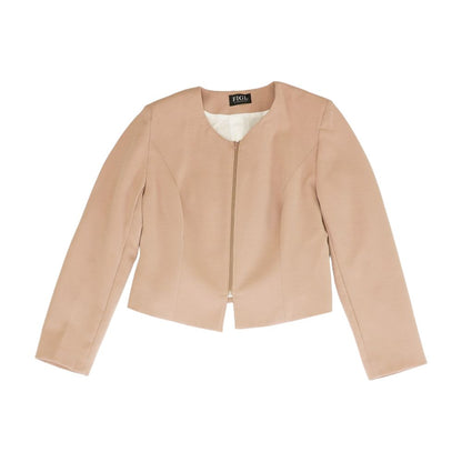 Tan Solid Blazer