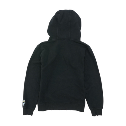 Black Solid Hoodie Pullover