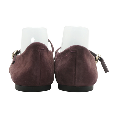Burgundy Slip-On Flats