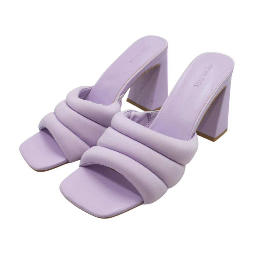 Purple Block Heels