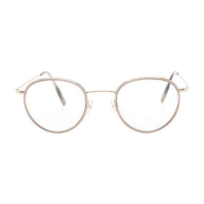 Gold Elie Gris Round Eyeglasses FRAMES ONLY