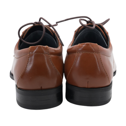 Brown Lace-Up Dress Shoes