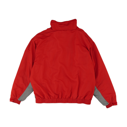 Red Color Block Jacket
