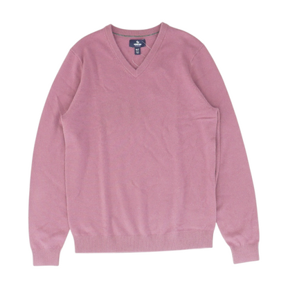 Purple Solid Pullover Sweater