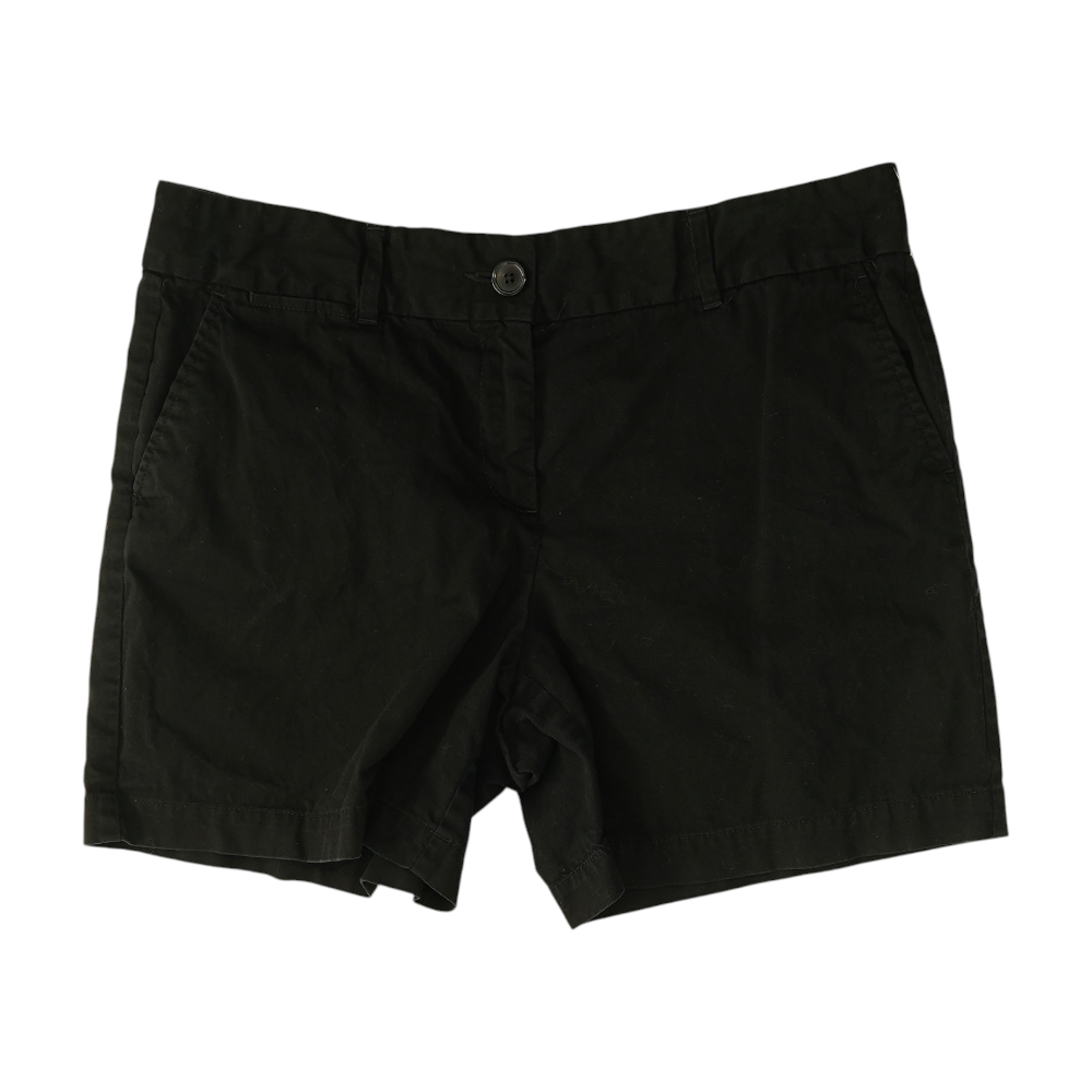 Black Solid Chino Shorts