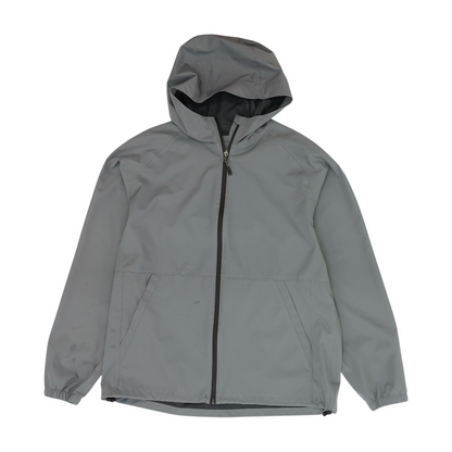Gray Solid Rain Jacket