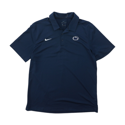 Navy Penn State Nittany Lions Solid Short Sleeve Polo