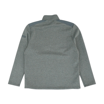 Gray Solid 1/4 Zip Pullover