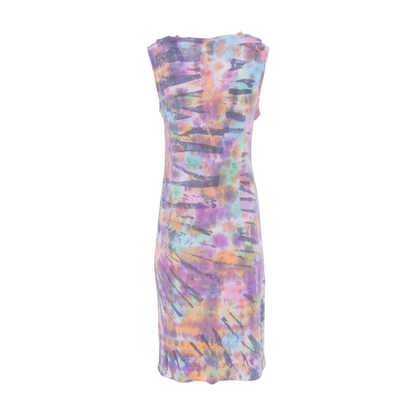 Multi Tie-Dye Midi Dress