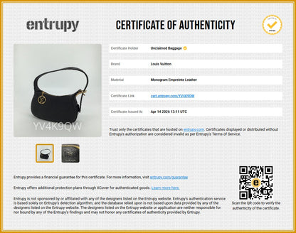 Black Mini Moon Bag in Giant Monogram Empreinte Leather