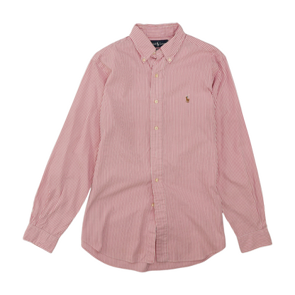 Pink Striped Long Sleeve Button Down