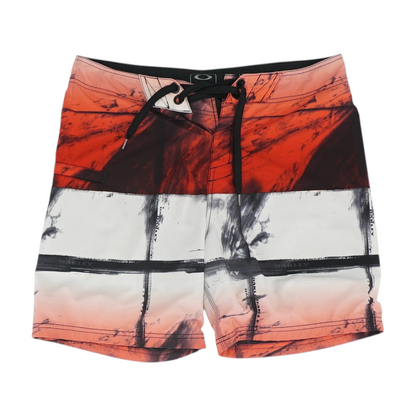 Red Graphic Swim Bottom