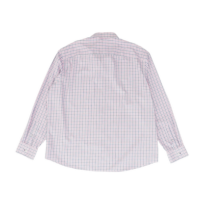 Pink Check Long Sleeve Button Down