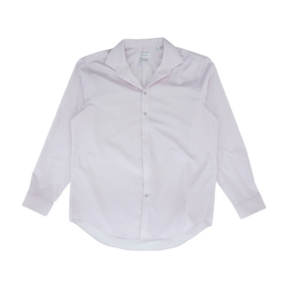 Pink Solid Long Sleeve Button Down