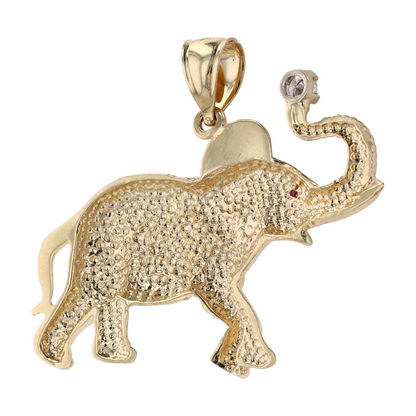 14K Yellow Gold Diamond Pendant