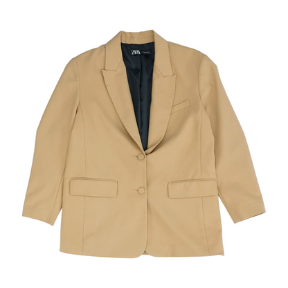 Brown Solid Blazer