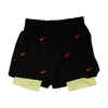 Black Graphic Active Shorts