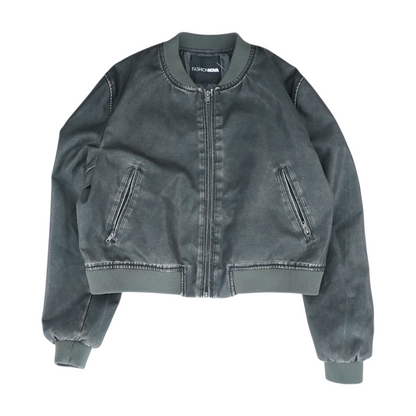 Gray Solid Jacket
