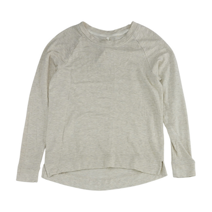 Gray Solid Sweatshirt Pullover