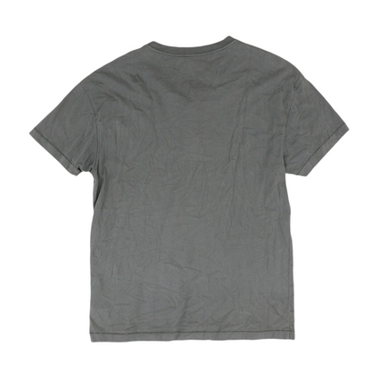 Gray Solid Henley T-Shirt