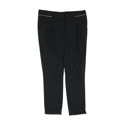 Black Solid Pants