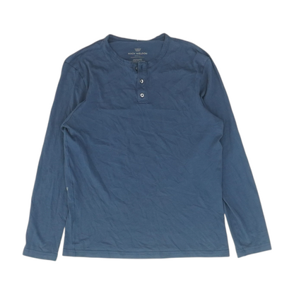 Navy Solid Henley T-Shirt