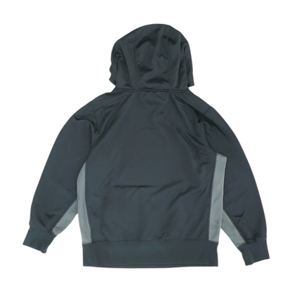 Black Color Block Hoodie Pullover