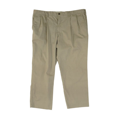 Beige Solid Chino Pants