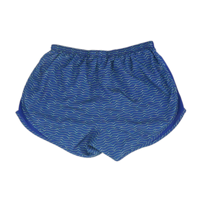 Blue Striped Active Shorts
