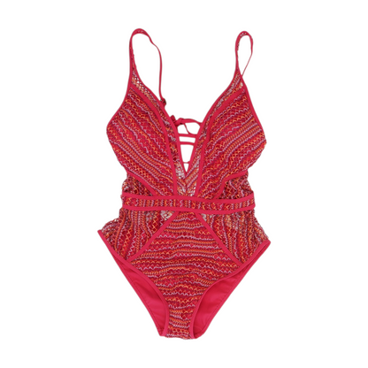 Pink Abstract One-Piece