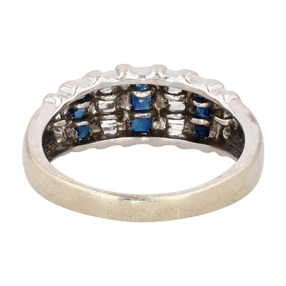 14K White Gold Diamond Band Ring