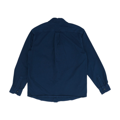 Navy Solid Long Sleeve Button Down