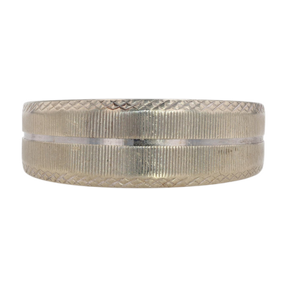 14K White Gold Band Ring