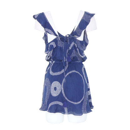 Navy Polka Dot Mini Dress